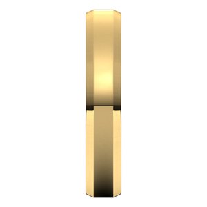 14K Yellow 4 mm Beveled Edge Band Size 10 - BN & CO JEWELRY