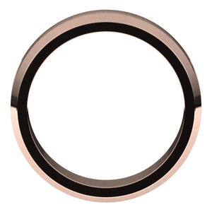 10K Rose 6 mm Beveled Edge Band Size 8 - BN & CO JEWELRY