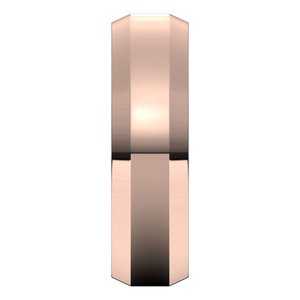 10K Rose 6 mm Beveled Edge Band Size 8 - BN & CO JEWELRY