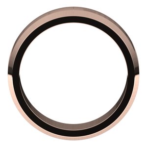 14K Rose 7 mm Beveled Edge Band - BN & CO JEWELRY
