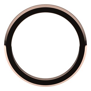 14K Rose 3 mm Beveled Edge Band Size 5.5 - BN & CO JEWELRY
