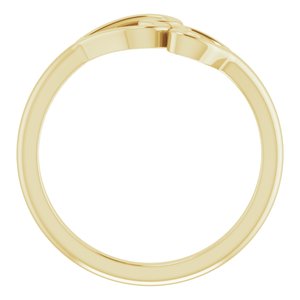 14K Yellow Double Heart Ring - BN & CO JEWELRY