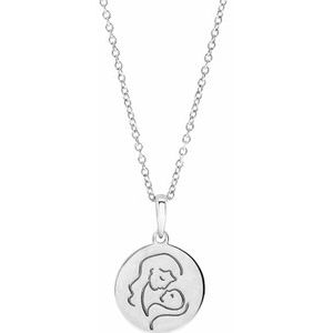 14K White Hold You ForeverÂ® 16-18" Necklace - BN & CO JEWELRY