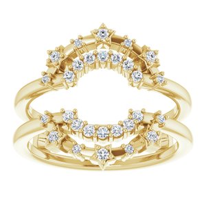 14K Yellow 1/5 CTW Natural Diamond Celestial Ring Guard - BN & CO JEWELRY