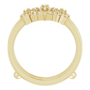 14K Yellow 1/5 CTW Natural Diamond Celestial Ring Guard - BN & CO JEWELRY