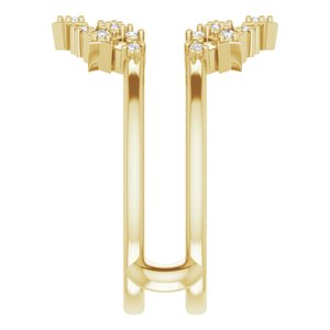 14K Yellow 1/5 CTW Natural Diamond Celestial Ring Guard - BN & CO JEWELRY
