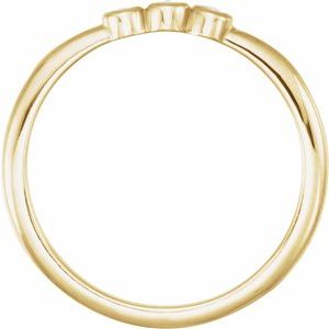 14K Yellow .06 CTW Rose-Cut Natural Diamond Stackable Ring - BN & CO JEWELRY