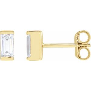 14K Yellow 3/8 CTW Lab-Grown Diamond Earrings - BN & CO JEWELRY