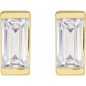 14K Yellow 3/8 CTW Lab-Grown Diamond Earrings - BN & CO JEWELRY