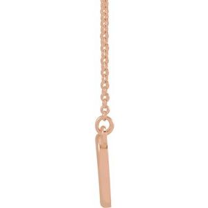 14K Rose 10.8x10 mm Heart 16" Necklace - BN & CO JEWELRY