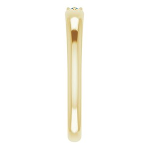 14K Yellow Natural Blue Sapphire Stackable Ring - BN & CO JEWELRY