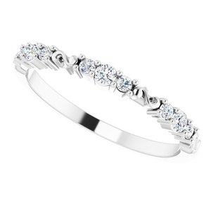 Platinum 1/6 CTW Natural Diamond Anniversary Band - BN & CO JEWELRY