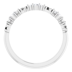 Platinum 1/6 CTW Natural Diamond Anniversary Band - BN & CO JEWELRY