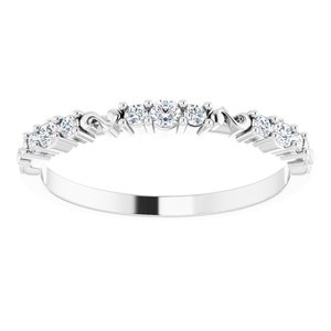 Platinum 1/6 CTW Natural Diamond Anniversary Band - BN & CO JEWELRY