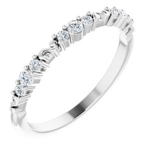 Platinum 1/6 CTW Natural Diamond Anniversary Band - BN & CO JEWELRY