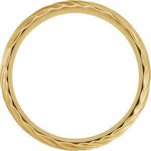 14K Yellow Wavy Textured Band - BN & CO JEWELRY