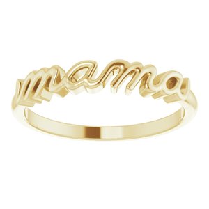 14K Yellow Mama Ring - BN & CO JEWELRY