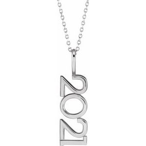 Sterling Silver 2021 Year 16-18" Necklace - BN & CO JEWELRY
