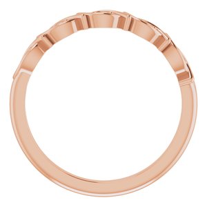 14K Rose .04 CTW Natural Diamond Anniversary Band - BN & CO JEWELRY