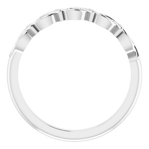 14K White .04 CTW Natural Diamond Anniversary Band - BN & CO JEWELRY