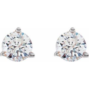 14K White 3/4 CTW Natural Diamond Stud Earrings - BN & CO JEWELRY