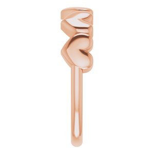 14K Rose Heart Ring - BN & CO JEWELRY