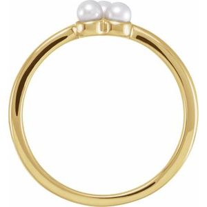 14K Yellow Cultured Freshwater Pearl Cluster Ring - BN & CO JEWELRY