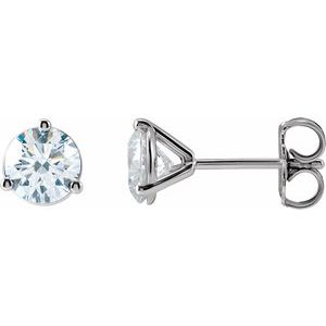 14K White 1 1/4 CTW Lab-Grown Diamond Stud Earrings - BN & CO JEWELRY