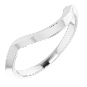 14K White Band for 11 mm Round Ring - BN & CO JEWELRY