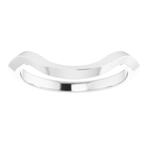 14K White Band for 11 mm Round Ring - BN & CO JEWELRY