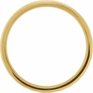 10K Yellow Comfort-Fit Rope Band - BN & CO JEWELRY