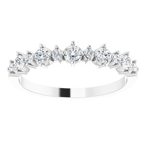 Platinum 3/8 CTW Natural Diamond Anniversary Band - BN & CO JEWELRY