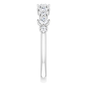 Platinum 3/8 CTW Natural Diamond Anniversary Band - BN & CO JEWELRY