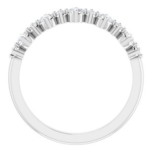 Platinum 3/8 CTW Natural Diamond Anniversary Band - BN & CO JEWELRY
