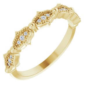 14K Yellow .05 CTW Natural Diamond Anniversary Band - BN & CO JEWELRY