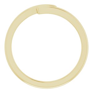 14K Yellow Engravable Bypass Ring - BN & CO JEWELRY