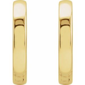 14K Yellow 16 mm Hinged Hoop Earrings - BN & CO JEWELRY