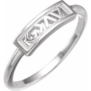 14K White God is Greater than the Highs & Lows Ring - BN & CO JEWELRY