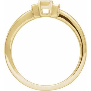 14K Yellow .08 CTW Natural Diamond & Black Enamel Ring - BN & CO JEWELRY