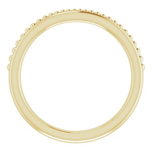 14K Yellow Band for 8 mm Cushion Ring - BN & CO JEWELRY