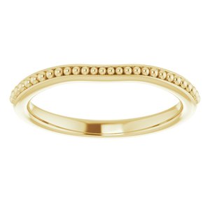 14K Yellow Band for 8 mm Cushion Ring - BN & CO JEWELRY