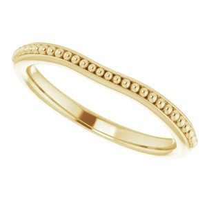 14K Yellow Band for 8 mm Cushion Ring - BN & CO JEWELRY