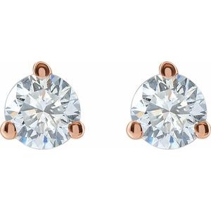 14K Rose 1/4 CTW Lab-Grown Diamond Stud Earrings - BN & CO JEWELRY