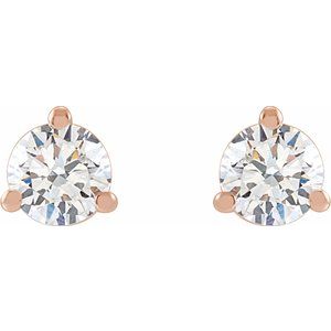 14K Rose 1/3 CTW Lab-Grown Diamond Stud Earrings - BN & CO JEWELRY