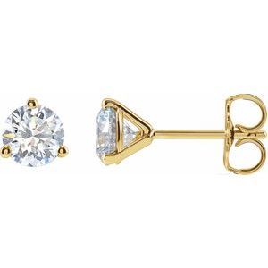 14K Yellow 1 1/4 CTW Lab-Grown Diamond Stud Earrings - BN & CO JEWELRY