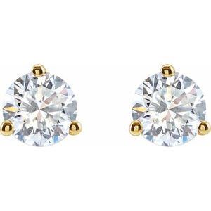 14K Yellow 1 1/4 CTW Lab-Grown Diamond Stud Earrings - BN & CO JEWELRY