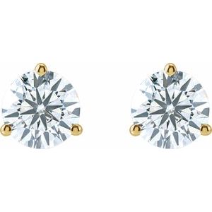 14K Yellow 1 1/2 CTW Lab-Grown Diamond Stud Earrings - BN & CO JEWELRY