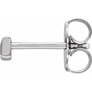 Sterling Silver Shotgun Single Earring - BN & CO JEWELRY