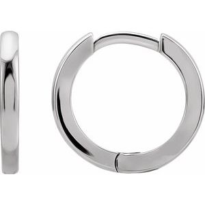 Sterling Silver 20 mm Huggie Hoop Earrings - BN & CO JEWELRY