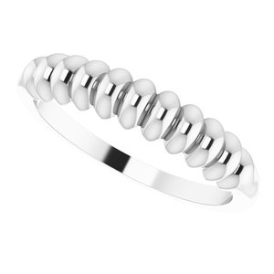 Sterling Silver Stackable Puffy Ring - BN & CO JEWELRY